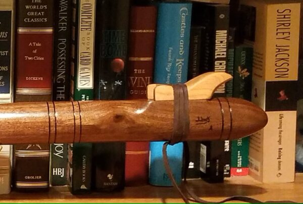 Low D walnut Native American style flute