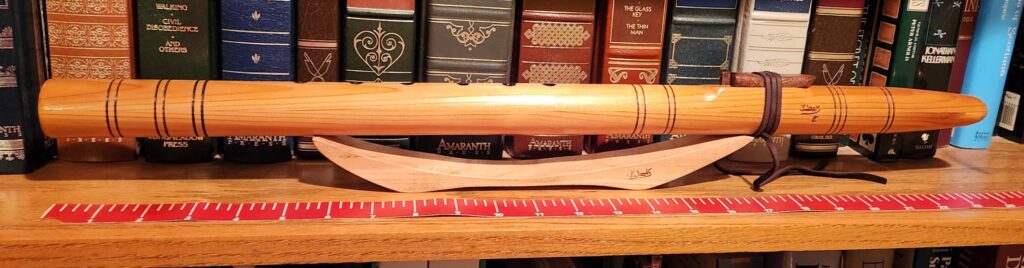 Low E cedar Native American style flute
